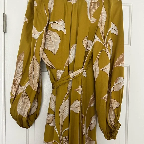 Banana Republic Leaf Print Wrap Dress - Picture 8 of 8